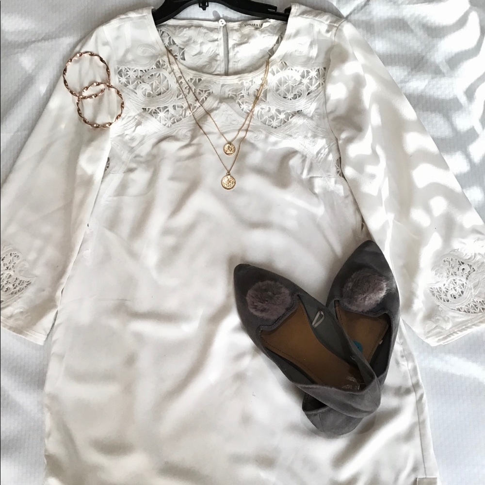 Mid length White Dress